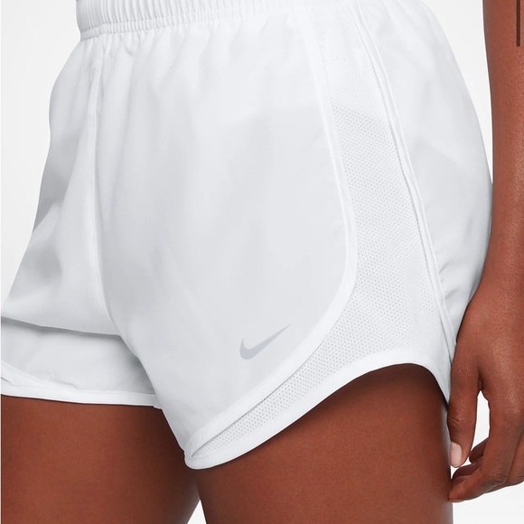 White Nike Tempo Running Shorts - Picture 2 of 6